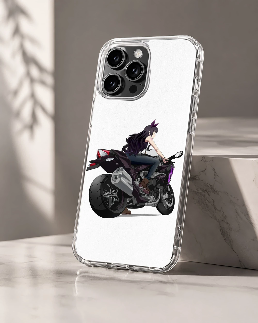 Anime Motorcycle phone case for iPhone 16 Pro